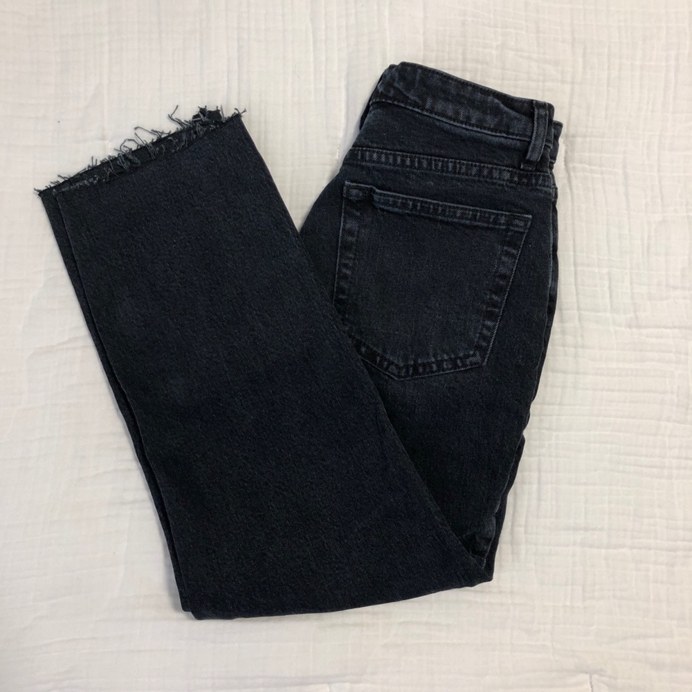 Topshop High Waisted Straight Jeans